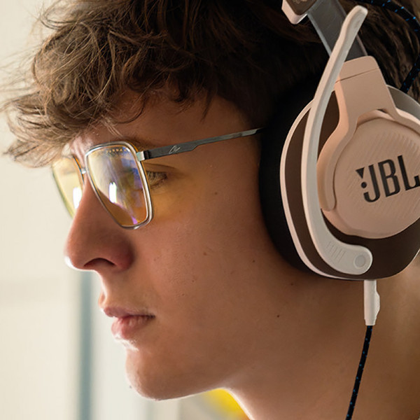 Gunnar Clix Gaming Goggles Stone/Gunmetal (Amber Lens Tint)